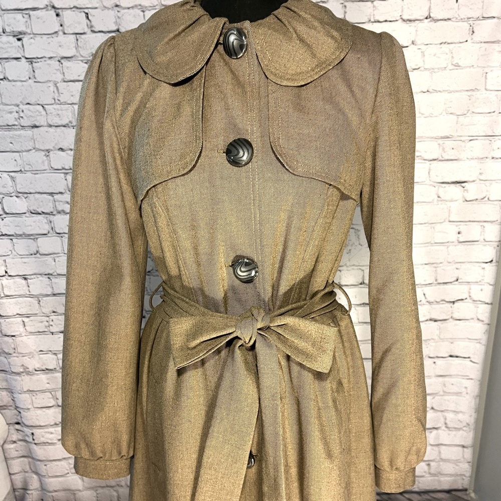Walter puff shoulder long coat